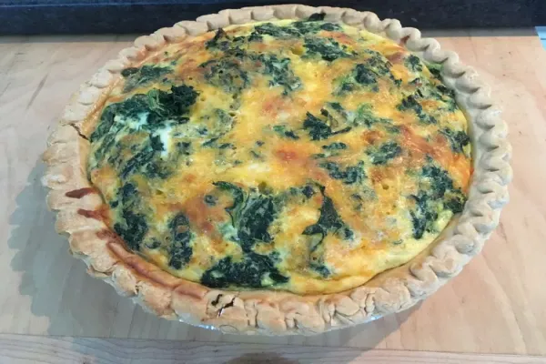 Light and Fluffy Spinach Quiche