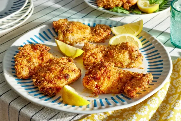 Air Fryer Lemon Garlic Parmesan Chicken