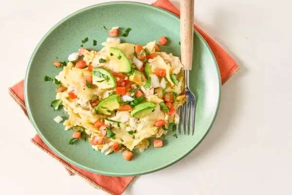 Easy Creamy Chicken Enchilada Casserole