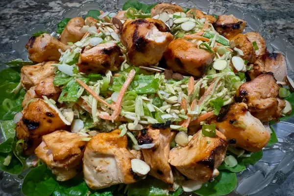 Grilled Bang Bang Chicken Salad