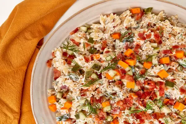 Dill Pickle Pasta Salad