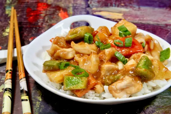 Baked Sweet and Sour Chicken Thighs with Pineapple