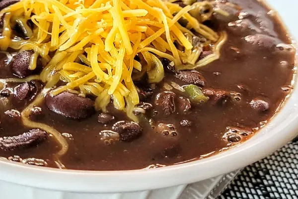 Easy Black Bean Soup for Two