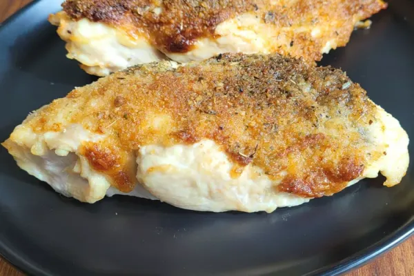 Simple Chicken Mayo with Parmesan and Bread Crumbs