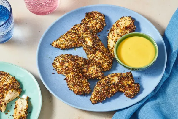 3 Ingredient Air Fryer Everything Bagel Chicken Strips