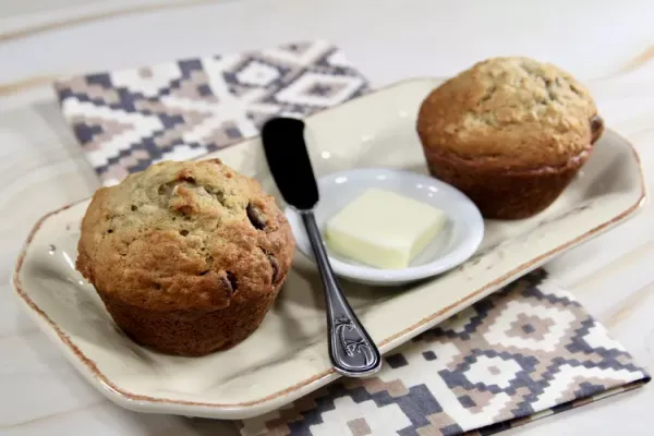 Most Requested Banana Chocolate Chip Muffins