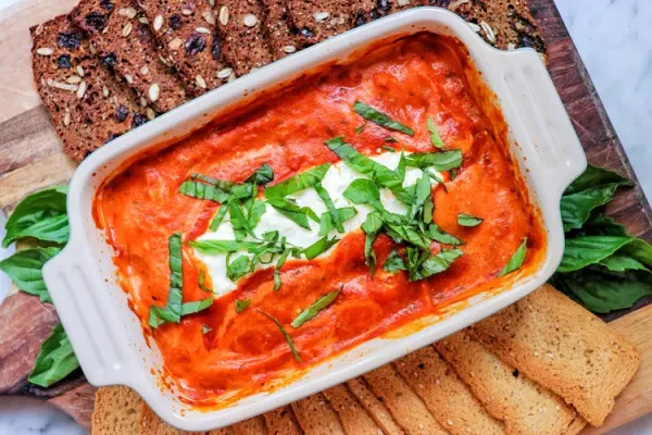3-Ingredient Baked Goat Cheese Dip