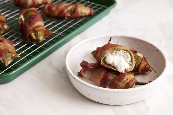 Bacon Wrapped Jalapeño Poppers